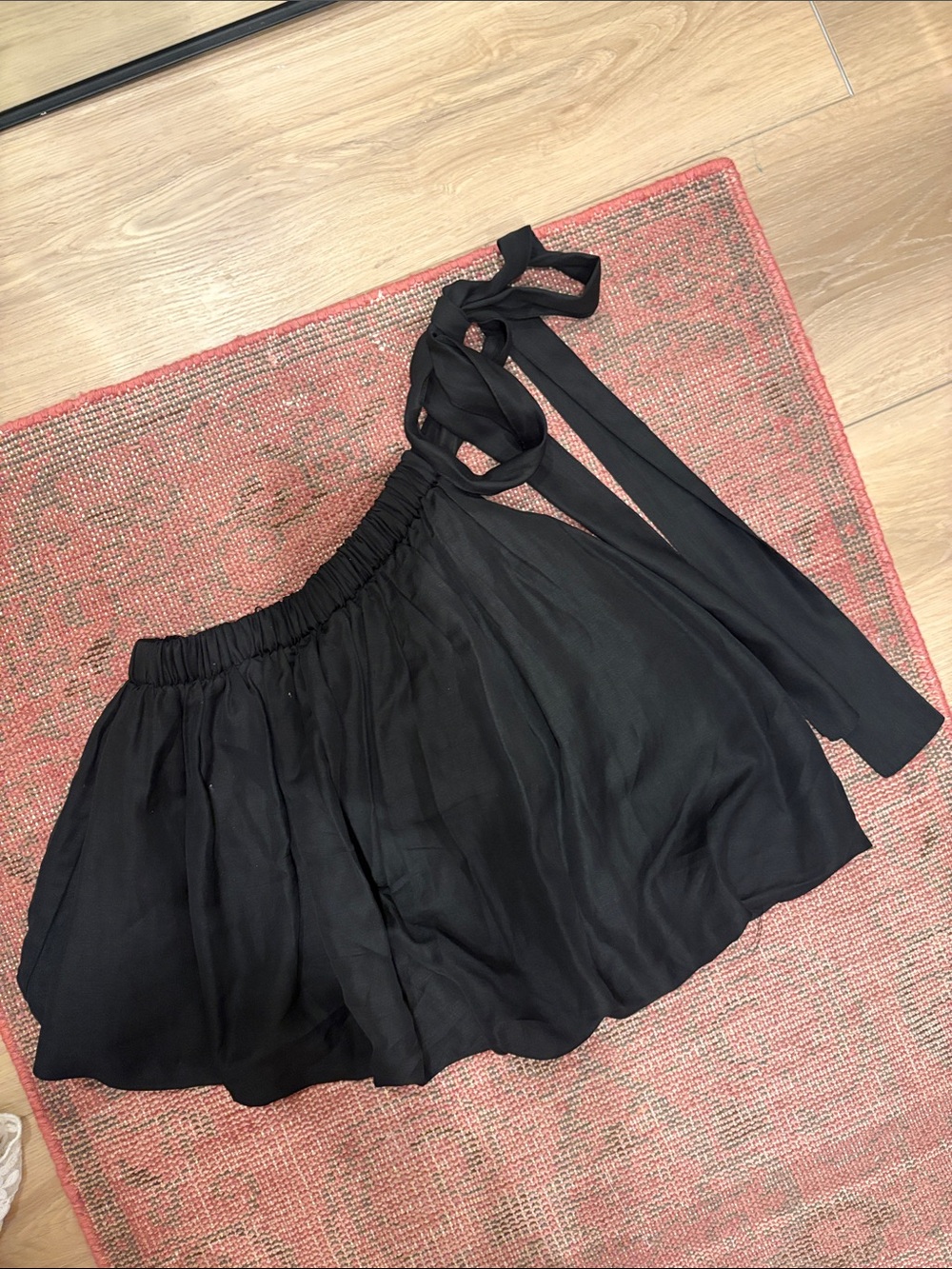 Black one shoulder top
